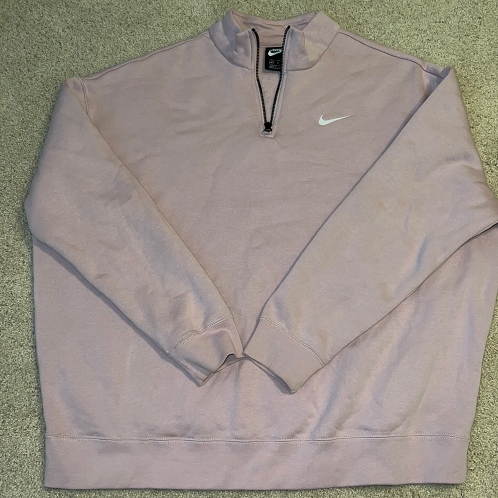 NIKE dusty rose pink quarter zip